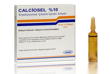 CALCIOSEL %10 ENJEKSIYONLUK COZELTI ICEREN AMPUL (10 ML  5 AMPUL)